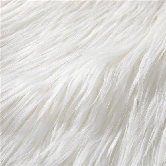 Faux Fur Fabric Christmas Fluffy Fuzzy Craft Fake Fur Cuts Shaggy Synthetic - Picture 1 of 7